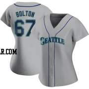 Cody Bolton Women's Seattle Mariners Gray Authentic Road Jersey