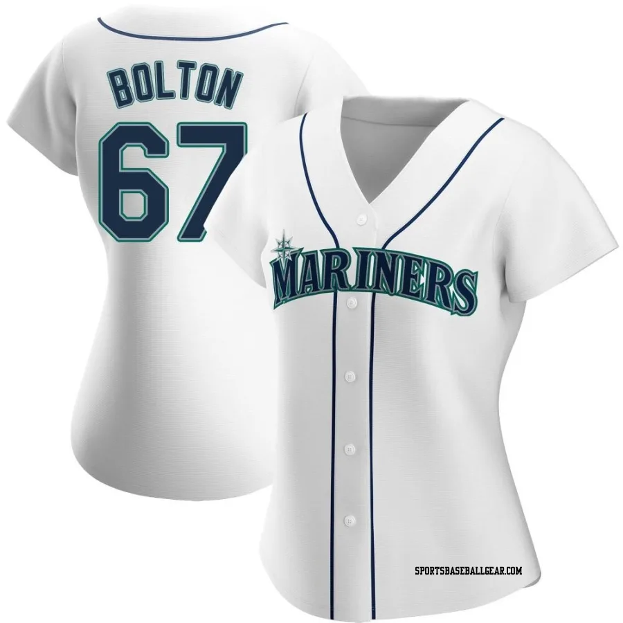 Cody Bolton Women's Seattle Mariners White Authentic Home Jersey