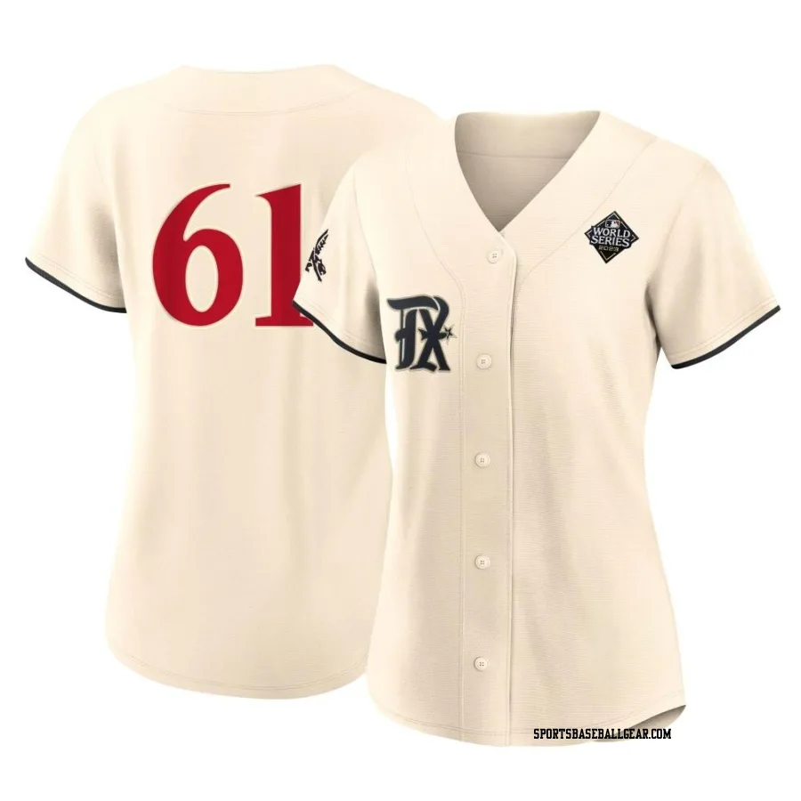 Cody Bradford Women's Texas Rangers Cream Replica 2023 City Connect 2023 World Series Jersey