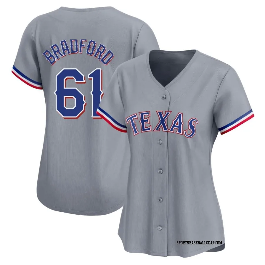 Cody Bradford Women's Texas Rangers Gray Limited Away Jersey