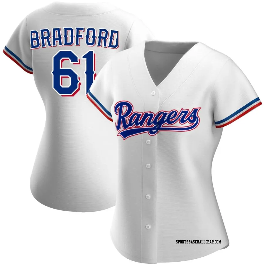 Cody Bradford Women's Texas Rangers White Authentic Home Jersey