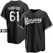 Cody Bradford Youth Texas Rangers Black/White Replica Jersey