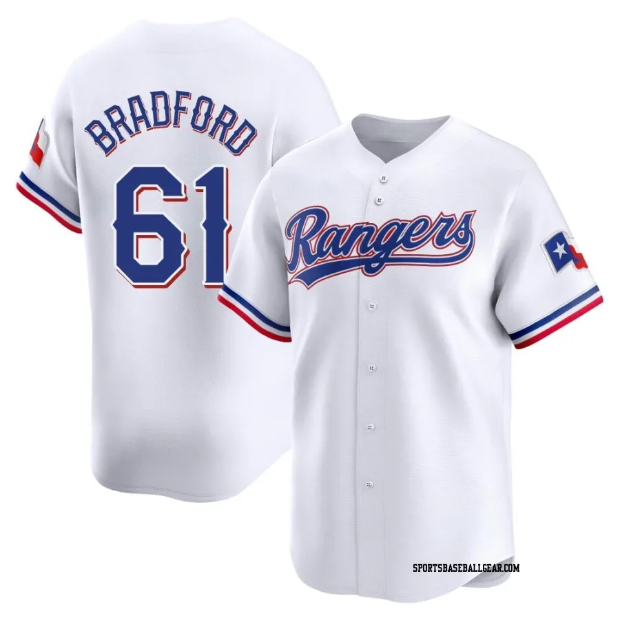 Cody Bradford Youth Texas Rangers White Limited Home Jersey