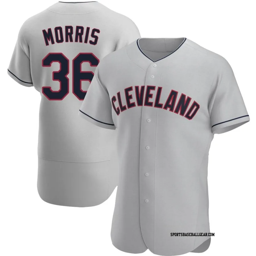 Cody Morris Men's Cleveland Guardians Gray Authentic Road Jersey