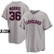 Cody Morris Men's Cleveland Guardians Gray Replica Road Jersey