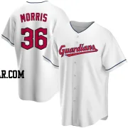 Cody Morris Youth Cleveland Guardians White Replica Home Jersey