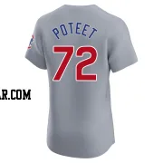 Cody Poteet Men's Chicago Cubs Gray Elite Road Jersey