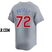 Cody Poteet Men's Chicago Cubs Gray Limited Road Jersey