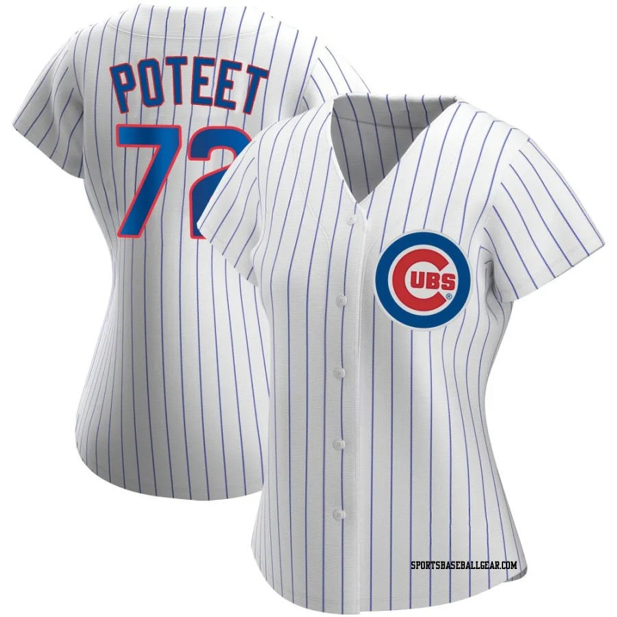 Cody Poteet Women's Chicago Cubs White Authentic Home Jersey