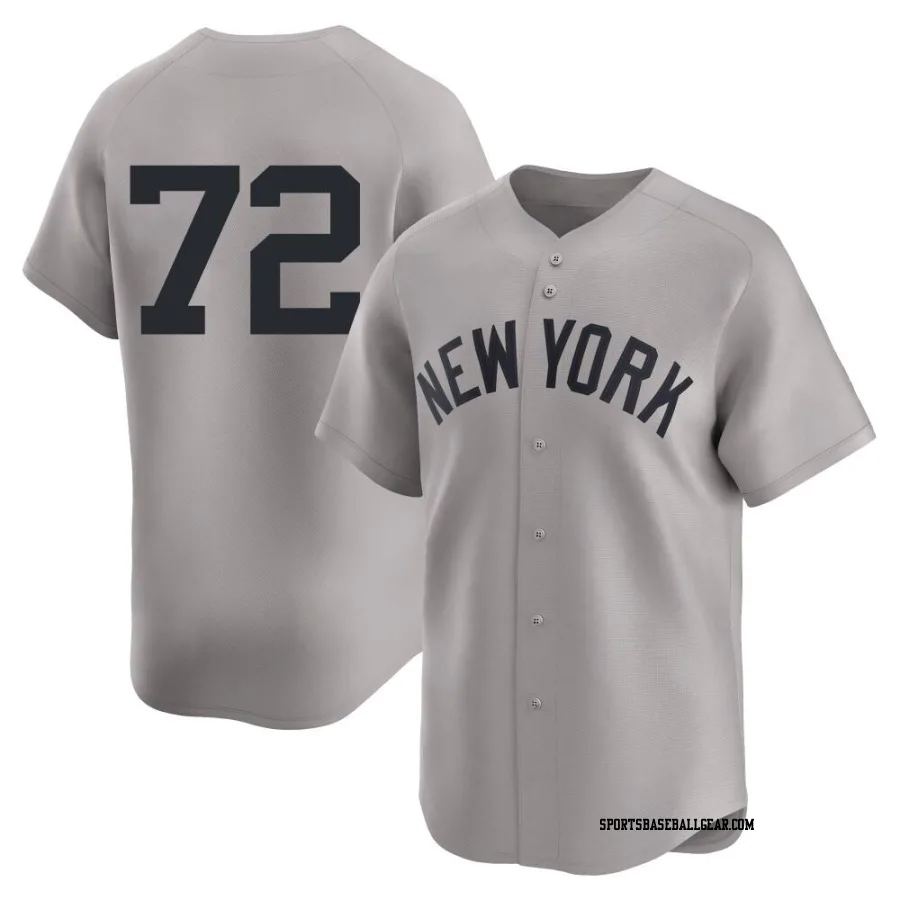 Cody Poteet Youth New York Yankees Gray Limited Away 2nd Jersey