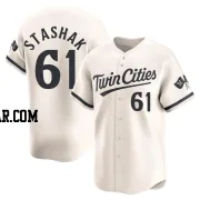 Cody Stashak Men's Minnesota Twins Cream Limited Alternate Jersey