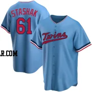 Cody Stashak Men's Minnesota Twins Light Blue Replica Alternate Jersey