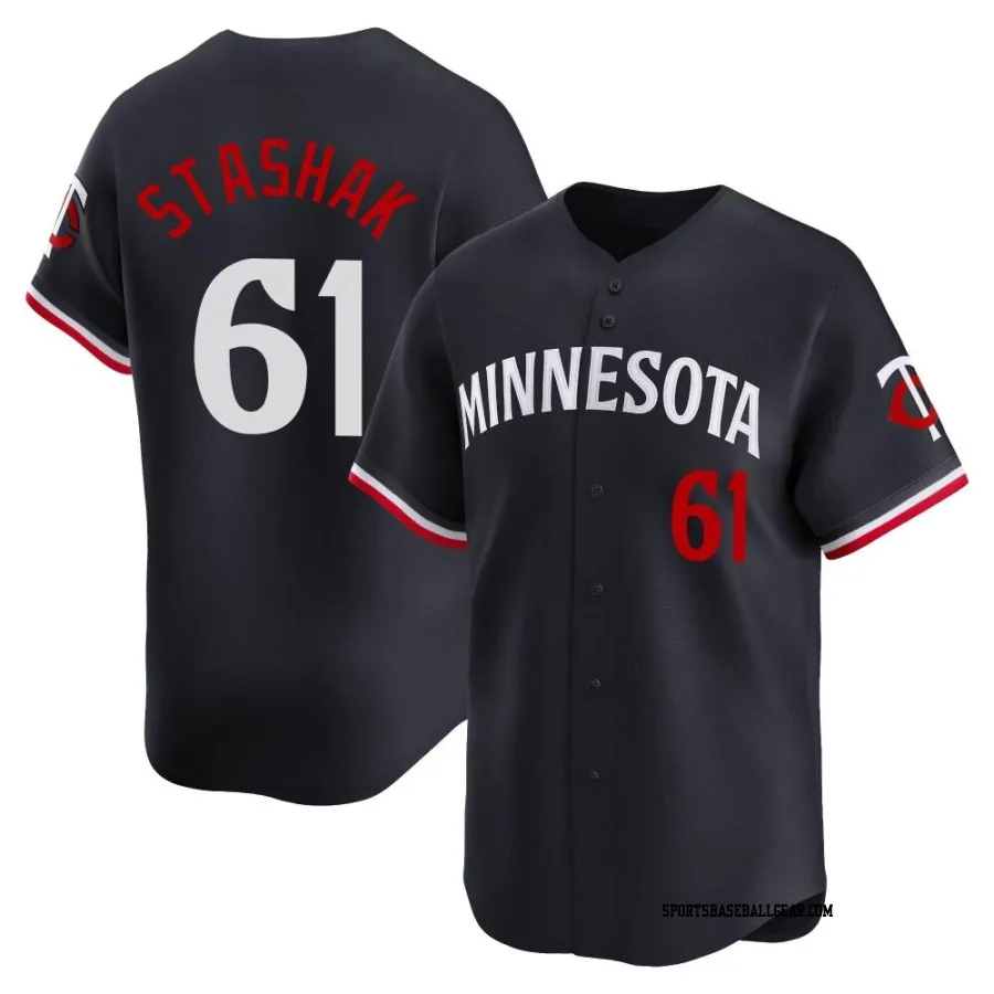 Cody Stashak Men's Minnesota Twins Navy Limited Alternate Jersey