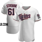 Cody Stashak Men's Minnesota Twins White Authentic Home Jersey