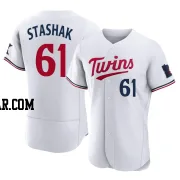 Cody Stashak Men's Minnesota Twins White Authentic Home Jersey