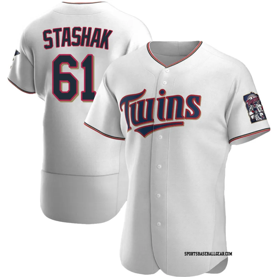 Cody Stashak Men's Minnesota Twins White Authentic Home Jersey