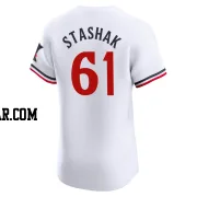 Cody Stashak Men's Minnesota Twins White Elite Home Jersey