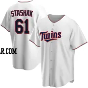 Cody Stashak Men's Minnesota Twins White Replica Home Jersey