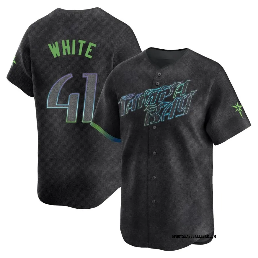 Colby White Men's Tampa Bay Rays Charcoal Limited 2024 City Connect Jersey