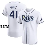 Colby White Men's Tampa Bay Rays White Elite Home Jersey