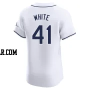 Colby White Men's Tampa Bay Rays White Elite Home Jersey