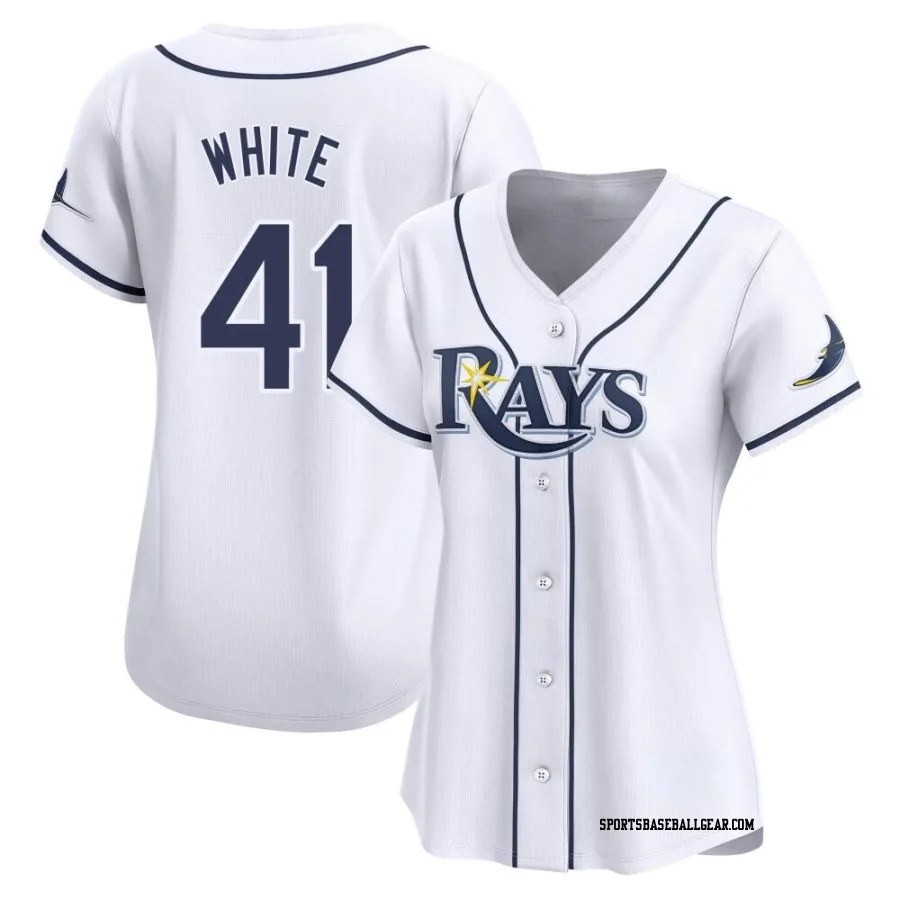 Colby White Women's Tampa Bay Rays White Limited Home Jersey