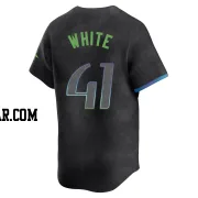 Colby White Youth Tampa Bay Rays Charcoal Limited 2024 City Connect Jersey