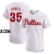 Cole Hamels Men's Philadelphia Phillies White Elite Home Jersey