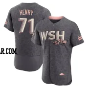 Cole Henry Men's Washington Nationals Gray Authentic 2022 City Connect Jersey