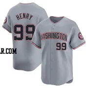 Cole Henry Men's Washington Nationals Gray Limited Road Jersey