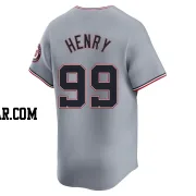 Cole Henry Men's Washington Nationals Gray Limited Road Jersey