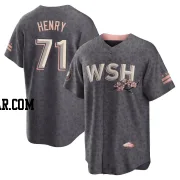 Cole Henry Men's Washington Nationals Gray Replica 2022 City Connect Jersey