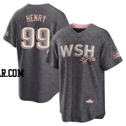 Cole Henry Men's Washington Nationals Gray Replica 2022 City Connect Jersey