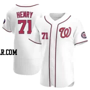 Cole Henry Men's Washington Nationals White Authentic Home Jersey