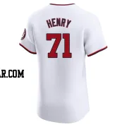 Cole Henry Men's Washington Nationals White Elite Home Jersey