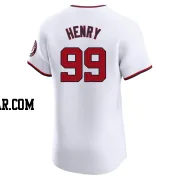 Cole Henry Men's Washington Nationals White Elite Home Jersey