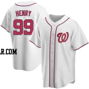 Cole Henry Men's Washington Nationals White Replica Home Jersey