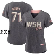 Cole Henry Women's Washington Nationals Gray Authentic 2022 City Connect Jersey