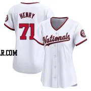 Cole Henry Women's Washington Nationals White Limited Home Jersey