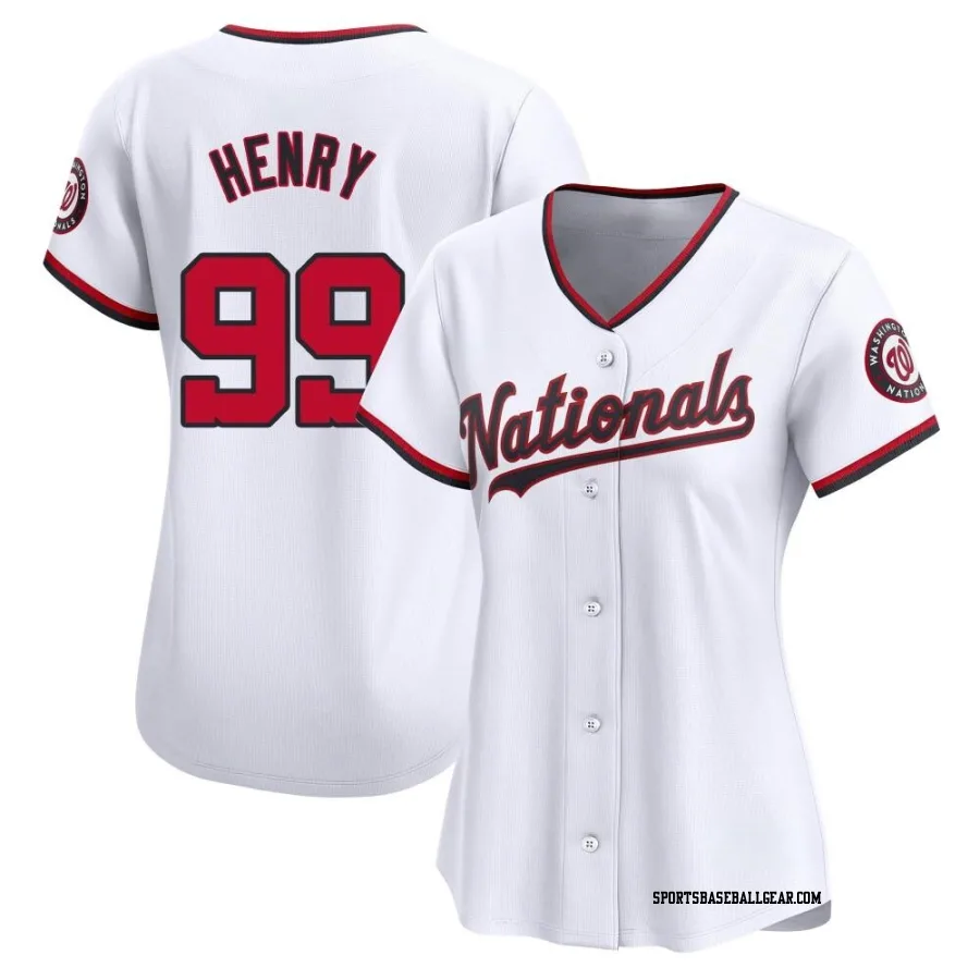 Cole Henry Women's Washington Nationals White Limited Home Jersey