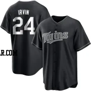 Cole Irvin Men's Minnesota Twins Black/White Replica Jersey