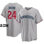 Cole Irvin Men's Minnesota Twins Gray Replica Road Jersey