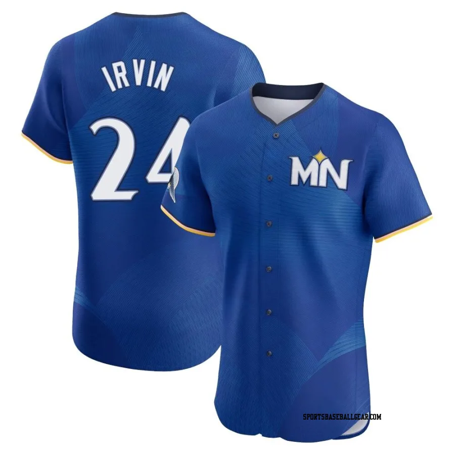 Cole Irvin Men's Minnesota Twins Royal Elite 2024 City Connect Jersey