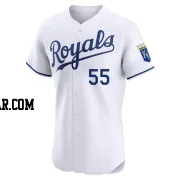 Cole Ragans Men's Kansas City Royals White Elite Home Jersey