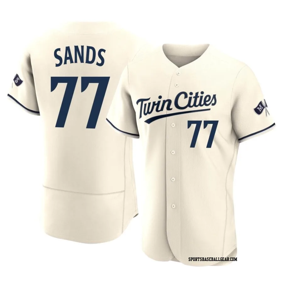 Cole Sands Men's Minnesota Twins Cream Authentic Alternate 2023 Jersey