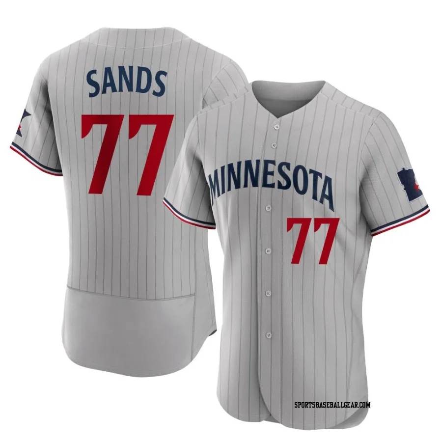 Cole Sands Men's Minnesota Twins Gray Authentic Road Jersey