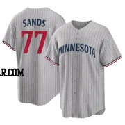 Cole Sands Men's Minnesota Twins Gray Replica Road Jersey