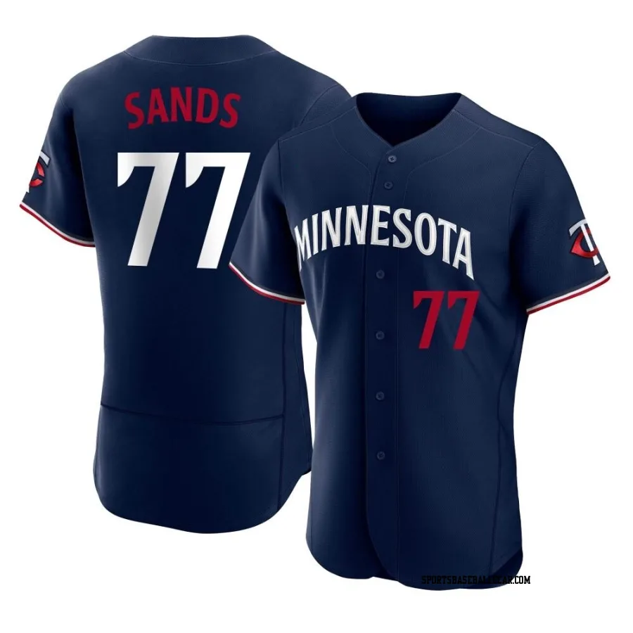 Cole Sands Men's Minnesota Twins Navy Authentic Alternate Jersey