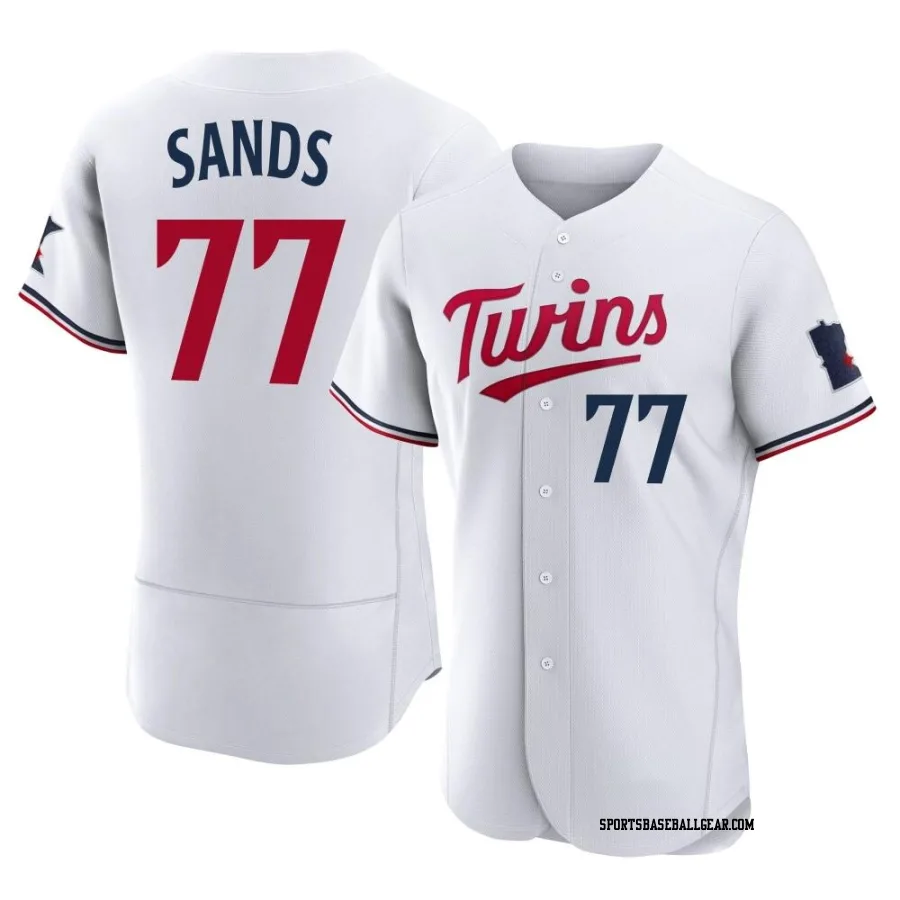 Cole Sands Men's Minnesota Twins White Authentic Home Jersey