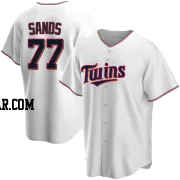 Cole Sands Men's Minnesota Twins White Replica Home Jersey